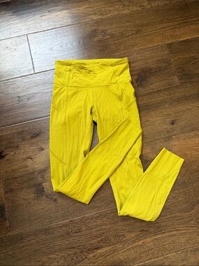 lululemon athletica Bright Yellow High-Rise Leggings